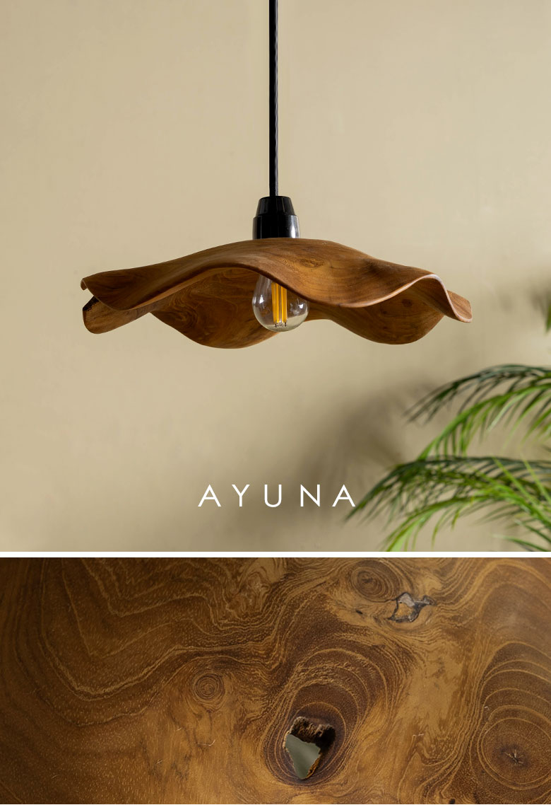 リップル（波型）ペンダントライト