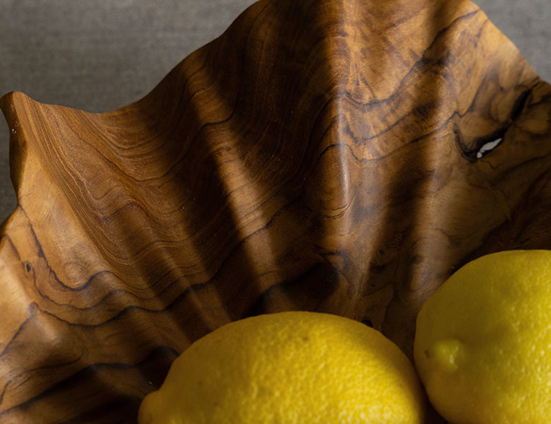 食品対応オイル仕上げの自然な手触り