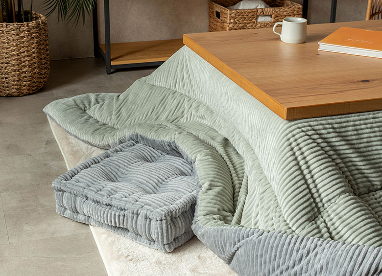 同シリーズのこたつ布団・こたつカバーも