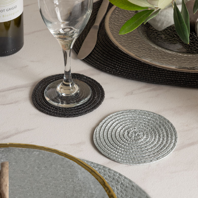 編み目が美しいプコースター