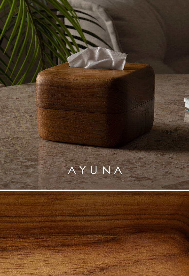 木製ティッシュケース