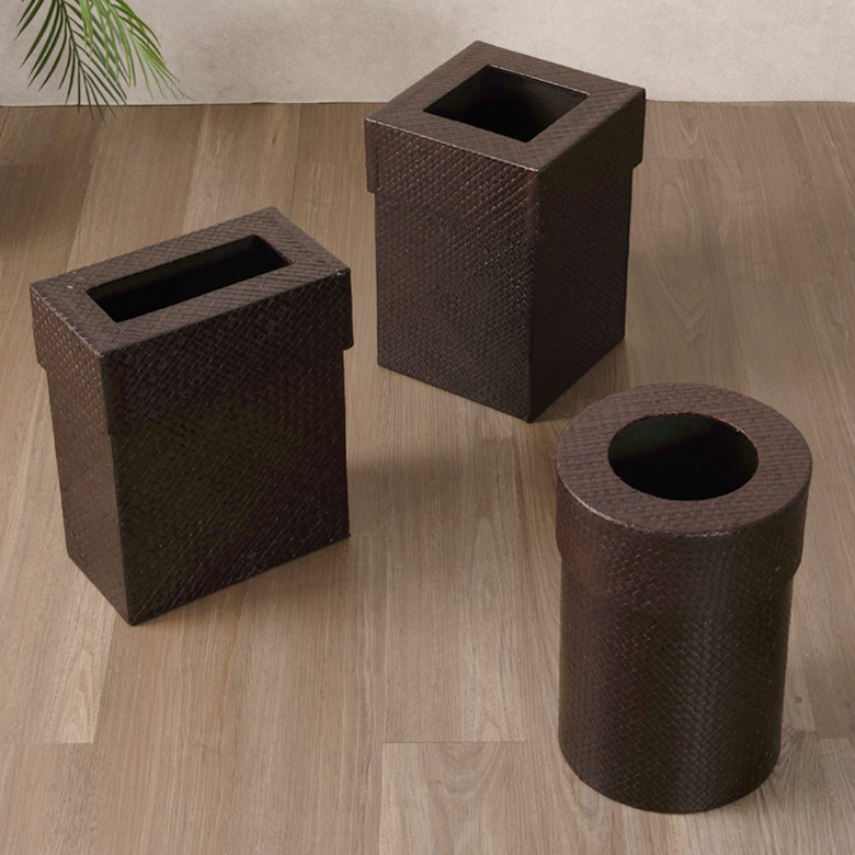スリムで省スペース。3つの形状のダストボックス