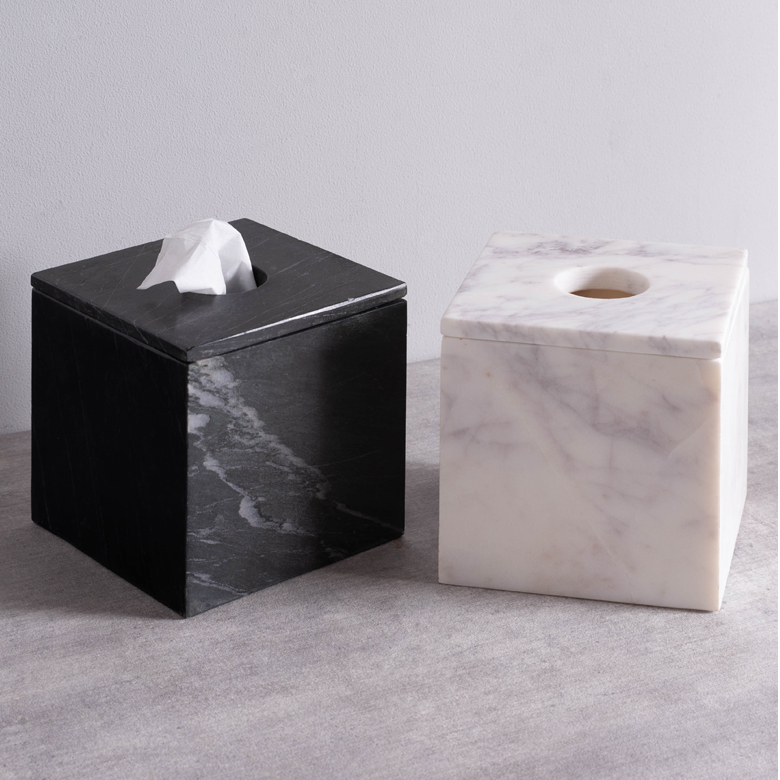 天然大理石シリーズMARVERA（マーヴェラ）のティッシュ＆トイレットペーパーケース