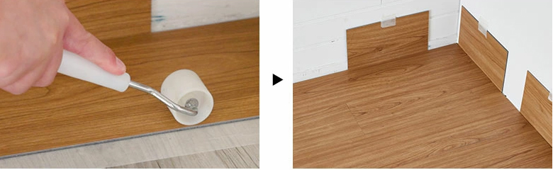 ボンド施工式フロアタイル両面テープでの施工方法