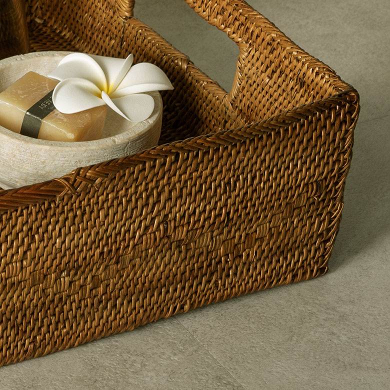 天然素材アタの美しい編み目