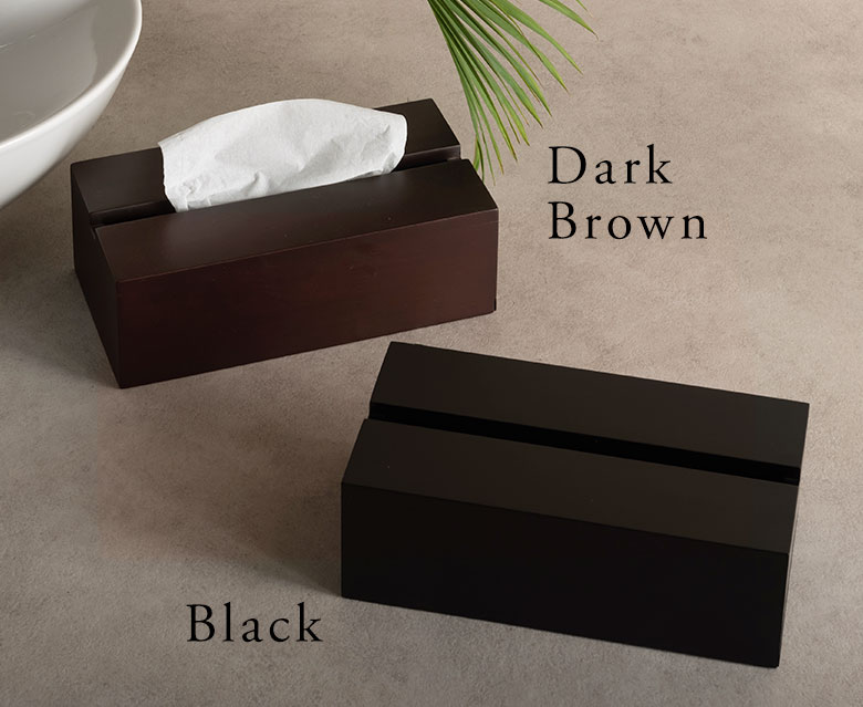 ダークブラウンとブラックの2色展開