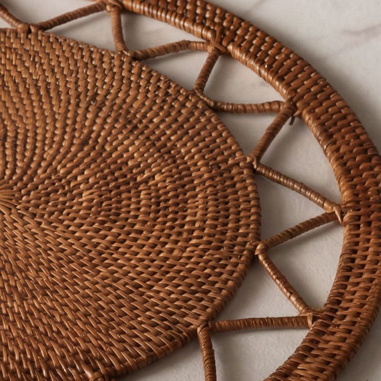 天然素材アタの美しい網み目