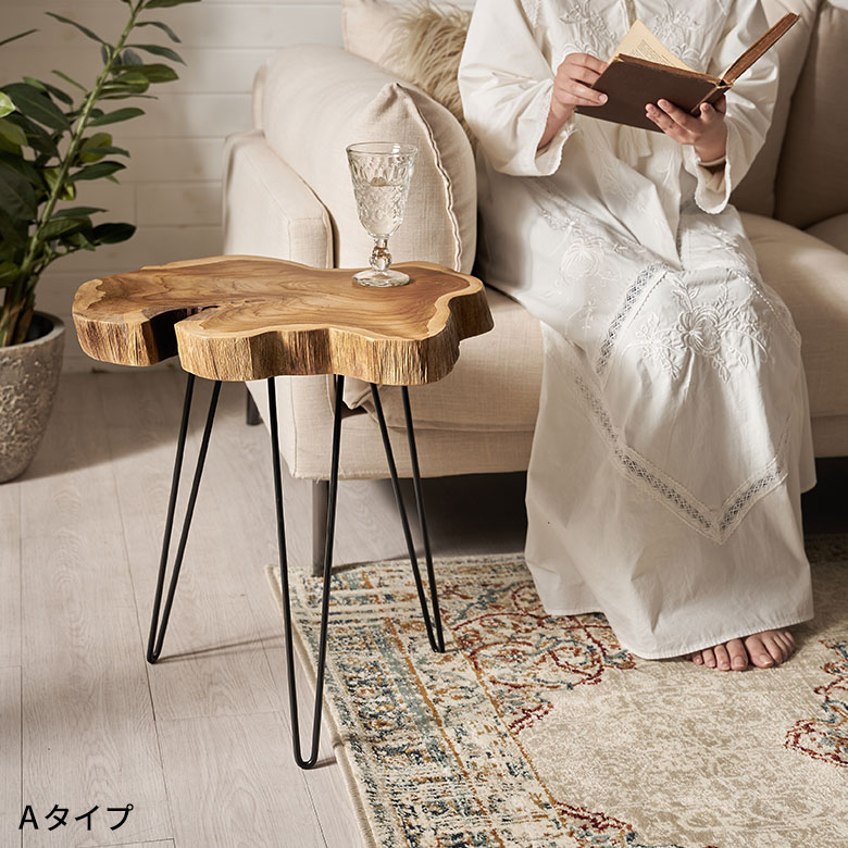 一枚板の天然無垢材ならではの贅沢を存分に感じていただける