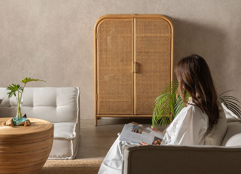 本格的なラタン収納