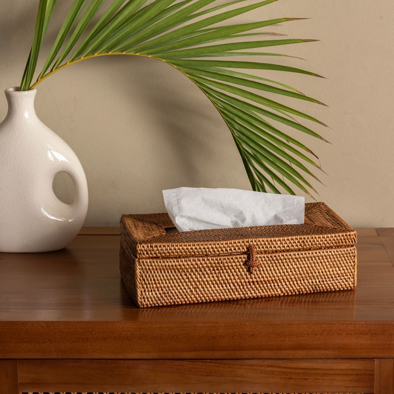 アタ製のティッシュケース