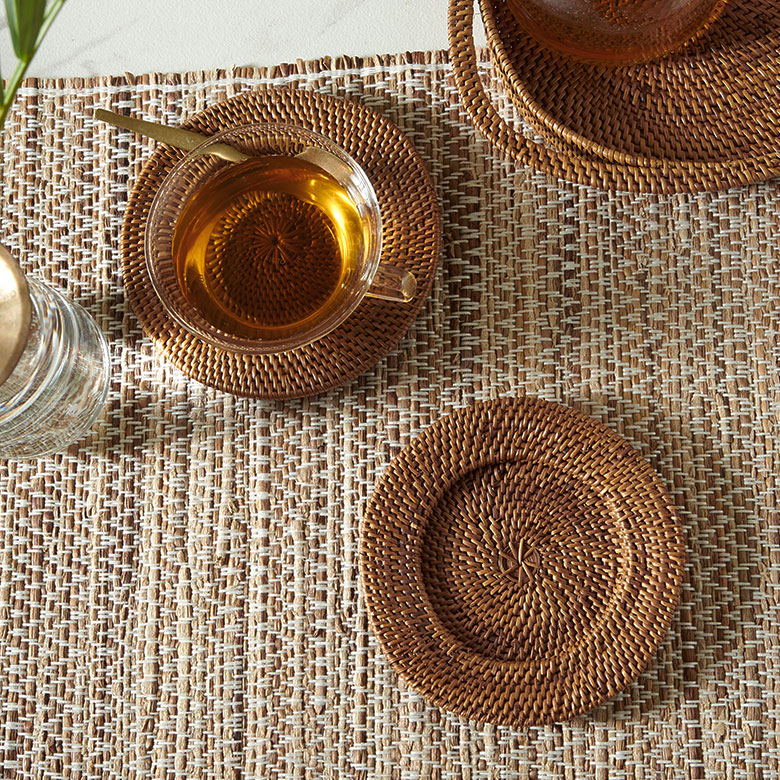 バリ島の伝統素材アタのソーサー