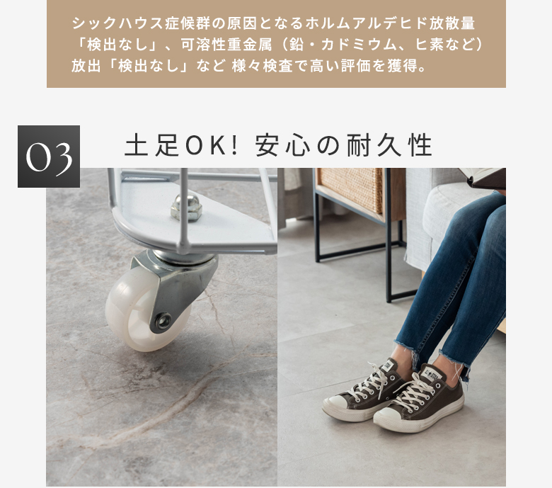 シックハウス症候群の原因となるホルムアルデヒド放散量検出なし