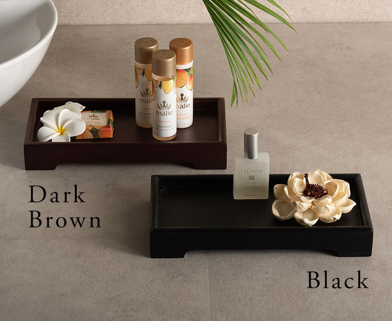 ダークブラウンとブラックの2色展開