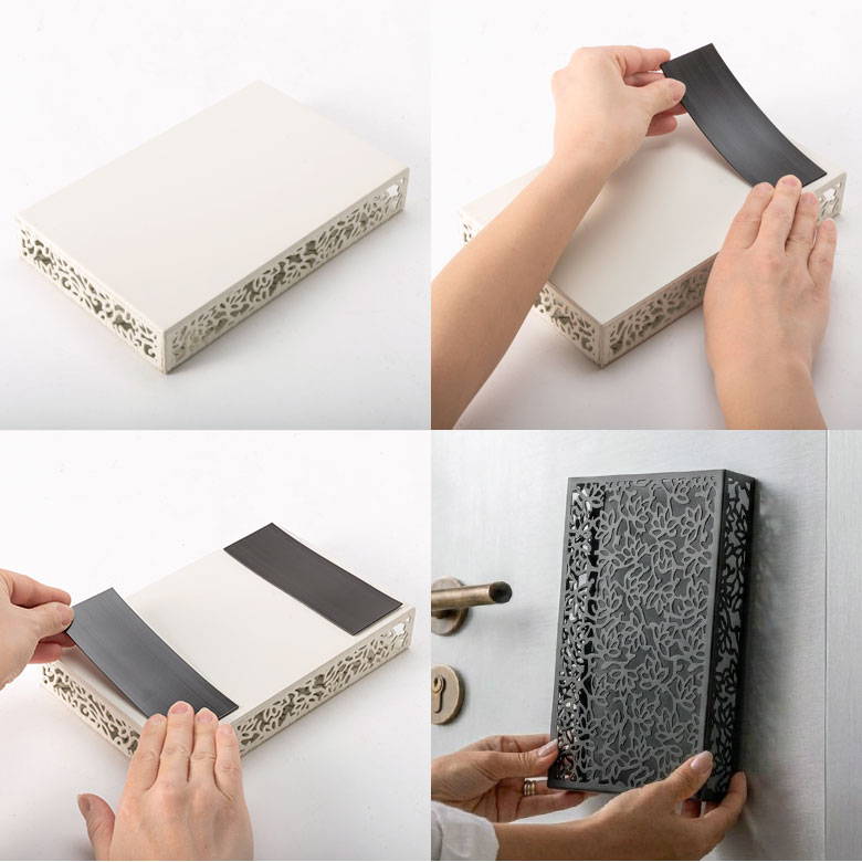 付属のマグネットで簡単取付が可能