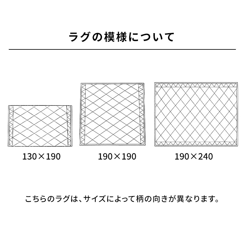 ラグの模様
