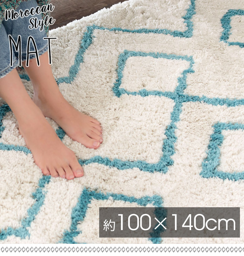 おしゃれなベニオワレン風のラグ