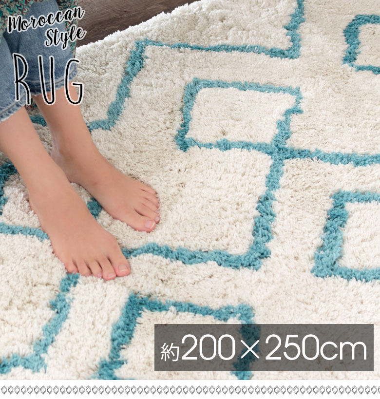 おしゃれなベニオワレン風のラグ