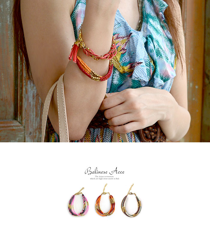 ビーズバングル ブレスレット