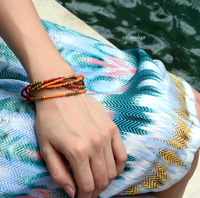 ビーズバングル ブレスレット