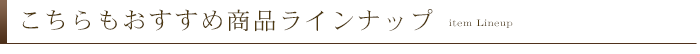 商品ラインナップ