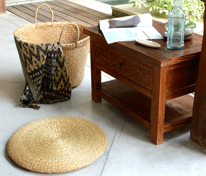 シーグラス座布団 円座