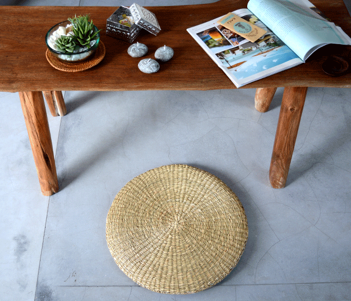 シーグラス座布団 円座