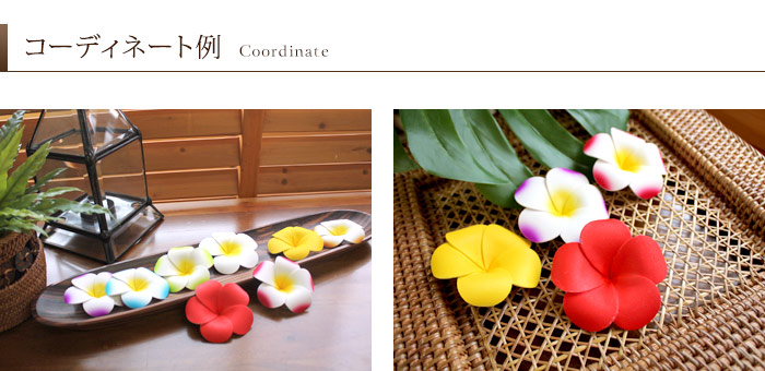 水に浮かべて本物そっくりプルメリア造花