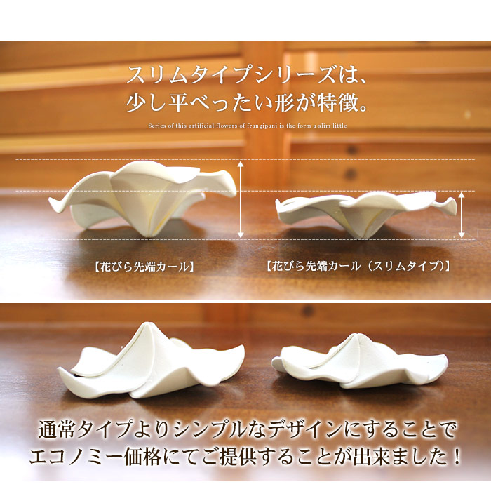 水に浮かべて本物そっくりプルメリア造花