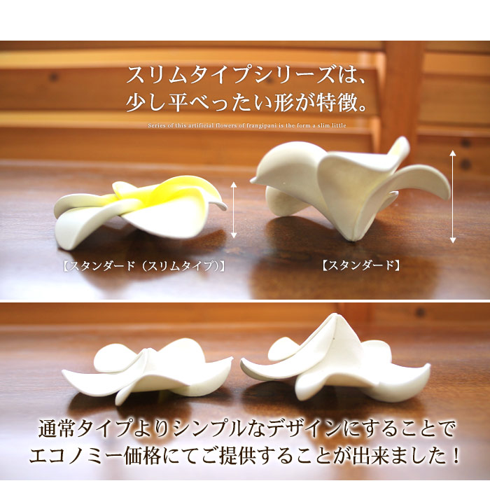 水に浮かべて本物そっくりプルメリア造花
