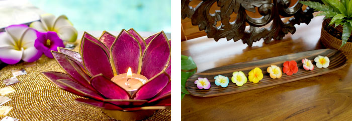 水に浮かべて本物そっくりプルメリア造花