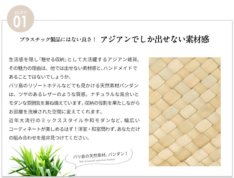 パンダン製モジュールボックス