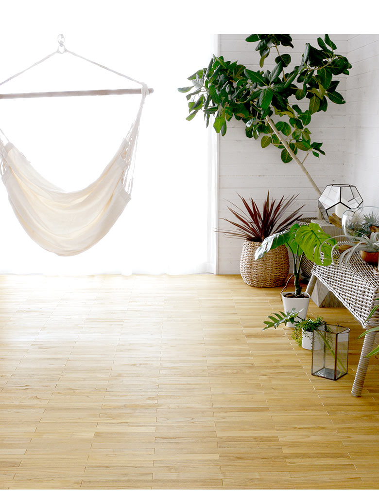 天然木 無垢材のウッドカーペット 抗菌加工でお子様やペットも安心