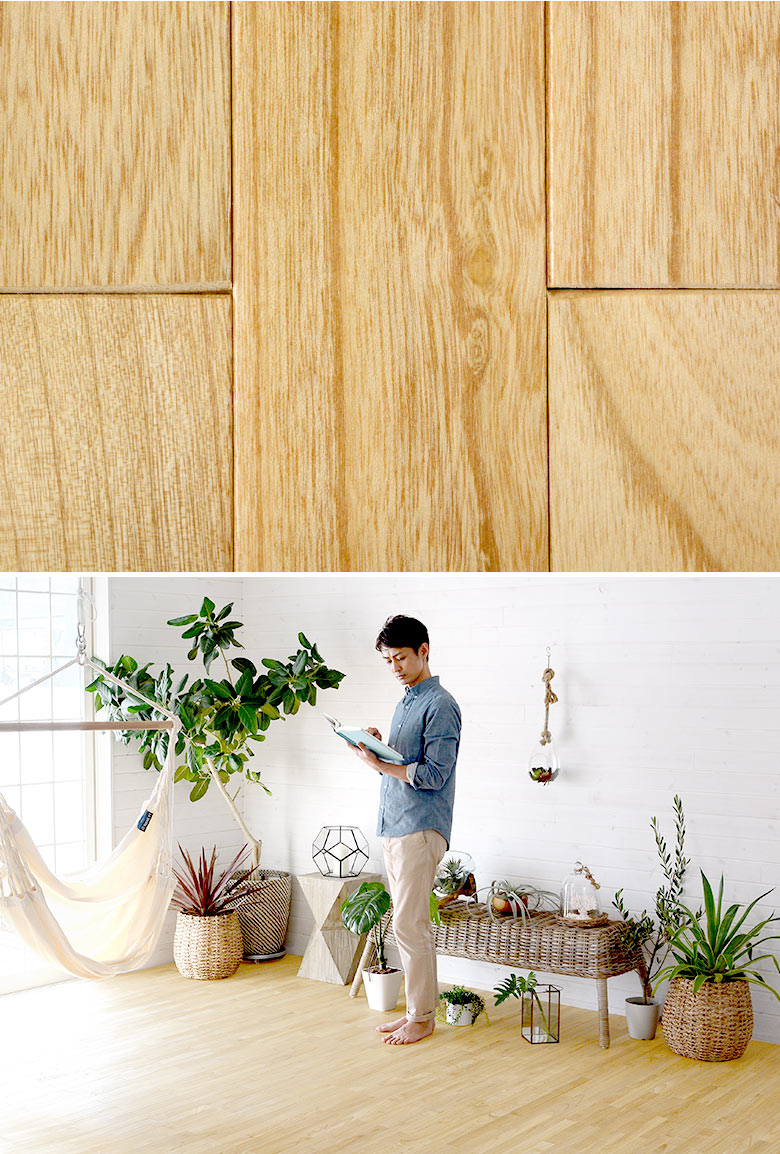 天然木 無垢材のウッドカーペット 抗菌加工でお子様やペットも安心