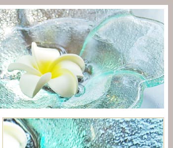 ガラスの表面には気泡が入れられており、シンプルなデザインのアクセントになっています。