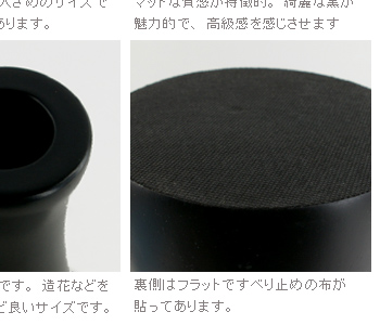 裏側はフラットですべり止めの布が貼っています。