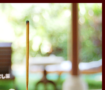 パラス石で出来たオブジェにもなるお香立て。バリ島の天然素材『パラス石』を使用した、プルメリアの花をモチーフにした可愛いお香立て。