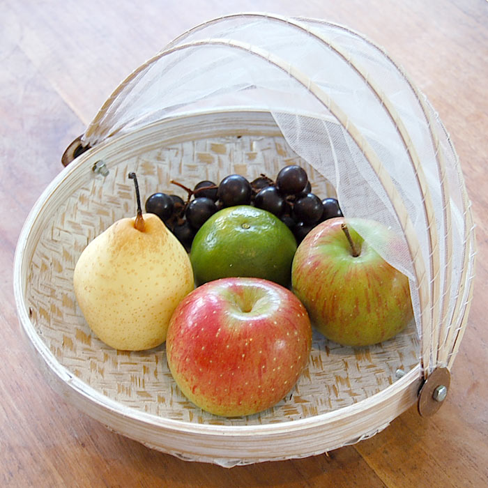 竹製 アジアン フードストッカー 果物かご インテリア バリ 雑貨