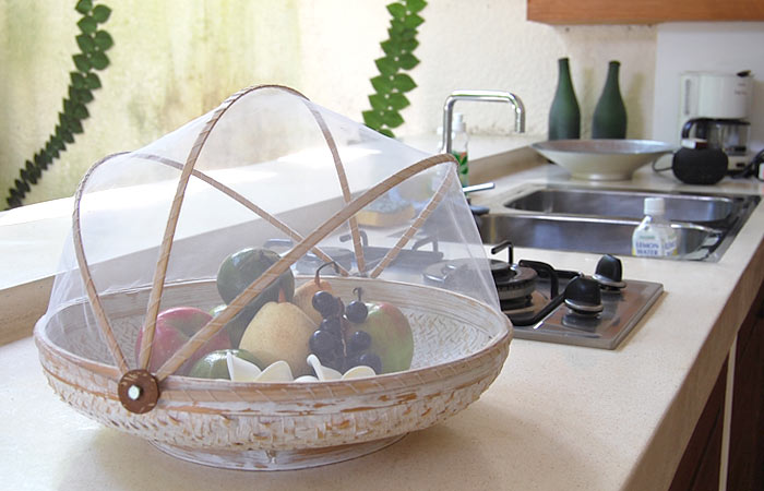 竹製 アジアン フードストッカー 果物かご インテリア バリ 雑貨