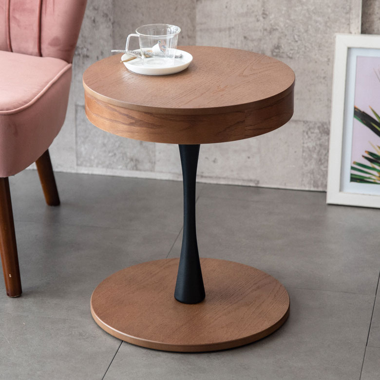 ラウンドサイドテーブル