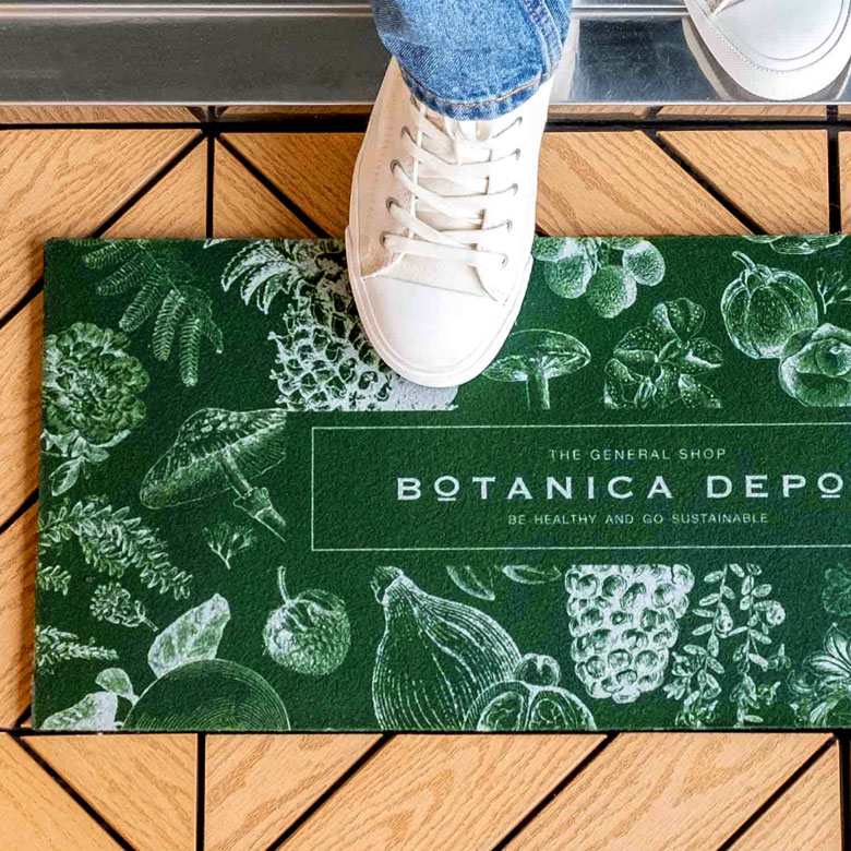 ラバーマット ボタニカル