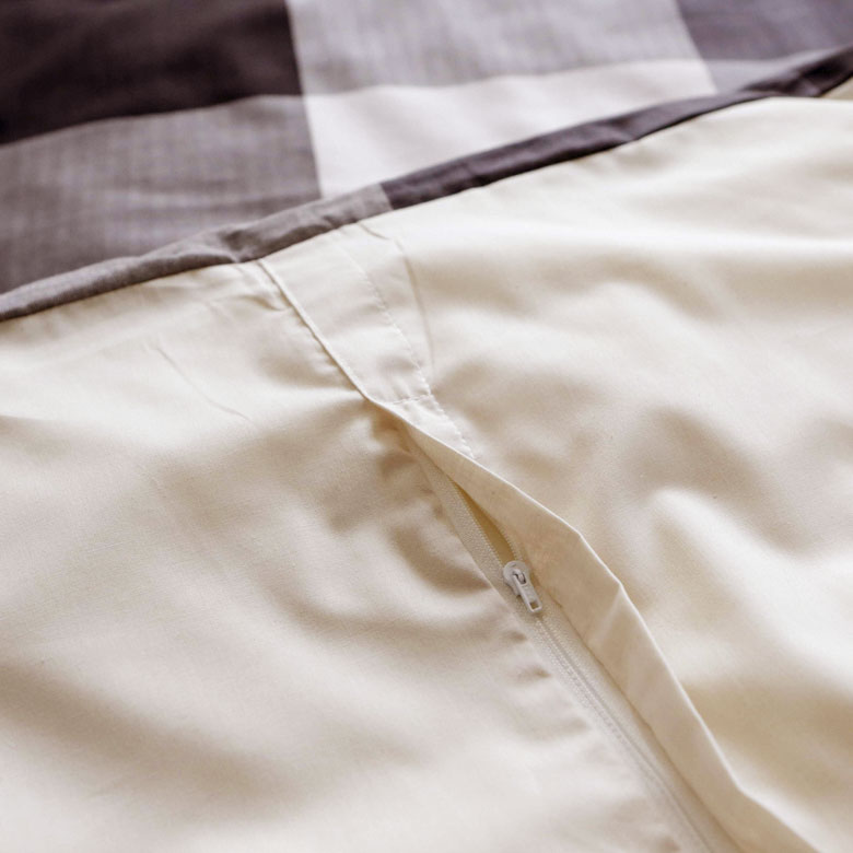 ブロックチェックのこたつ布団カバー 長方形