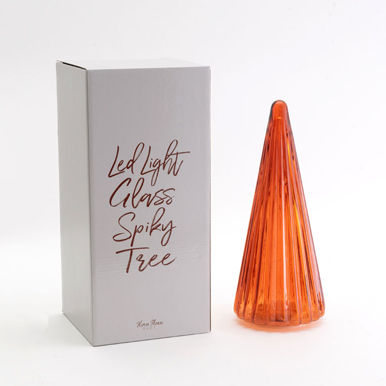 ガラスのイルミネーションツリー L[アンバー/グリーン]