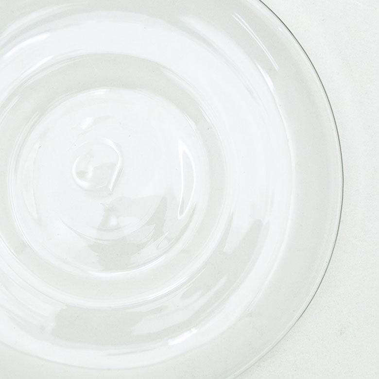 ガラスのティーカップ＆ソーサーセット