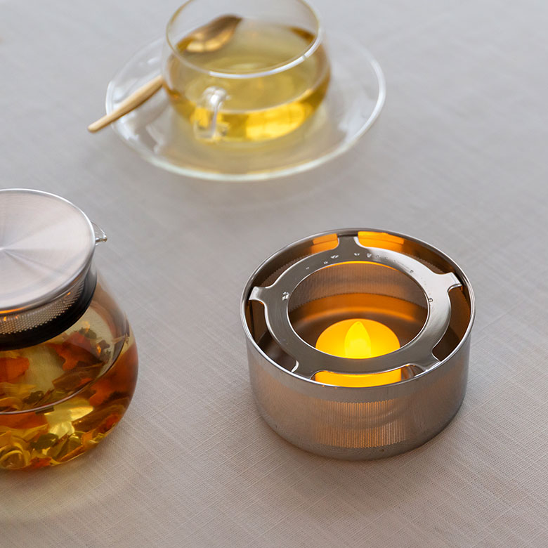 ステンレス製のティーウォーマー