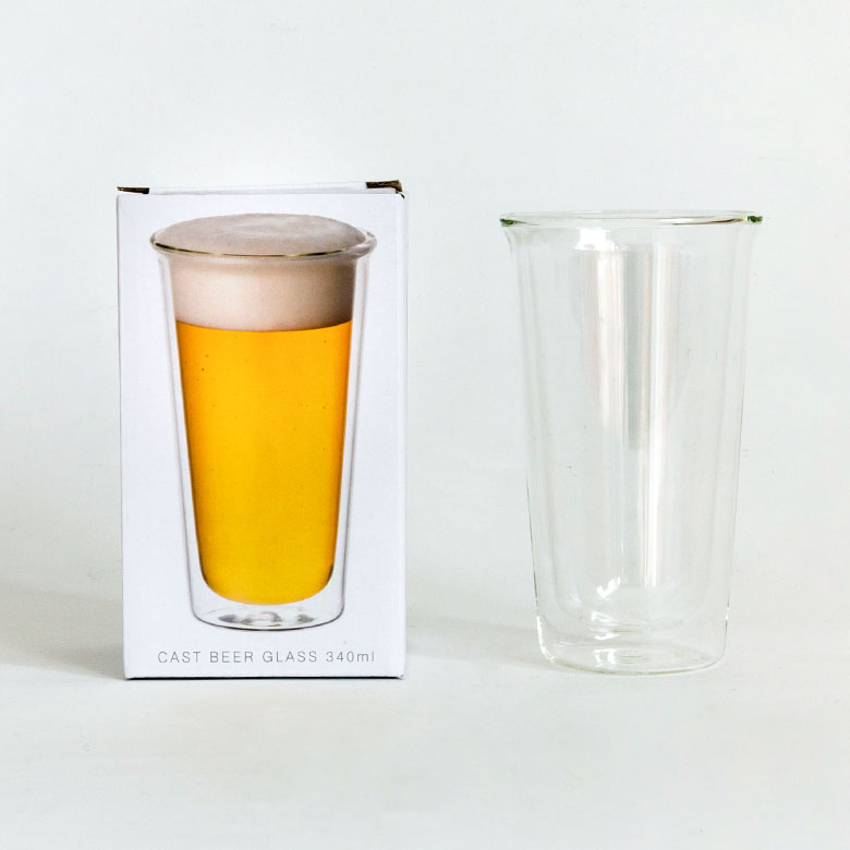 ダブルウォール ビアグラス 340ml