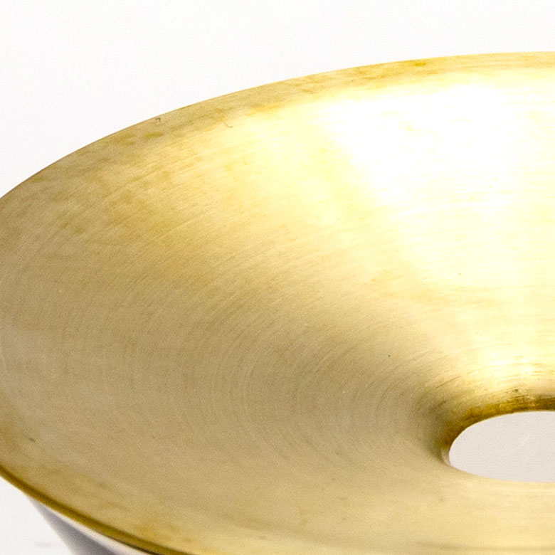 ガラスと真鍮のフラワーベース S[クリア/ブラウン]