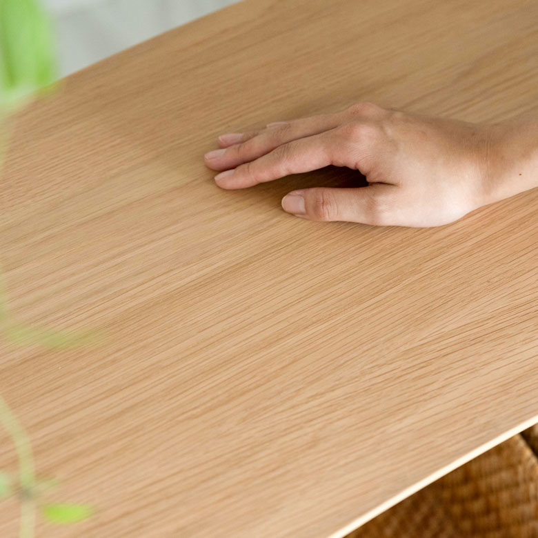 天然木(突板)オープンシェルフ 3段[オーク/ウォルナット]