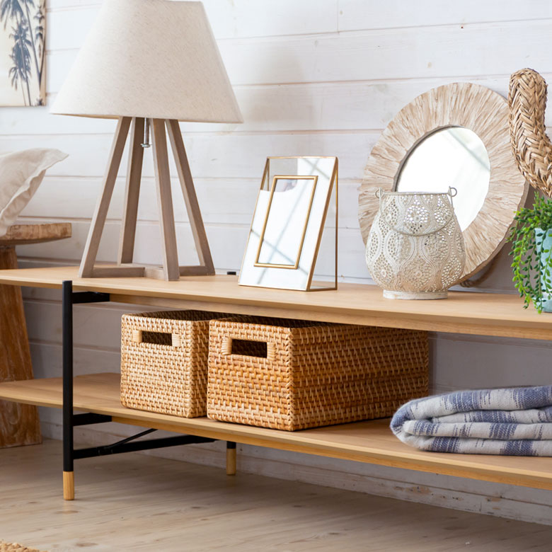 天然木(突板)TVボード 180cm[オーク/ウォルナット]