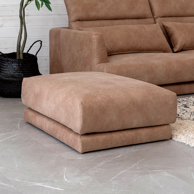 オットマン [ベージュ/グレー]