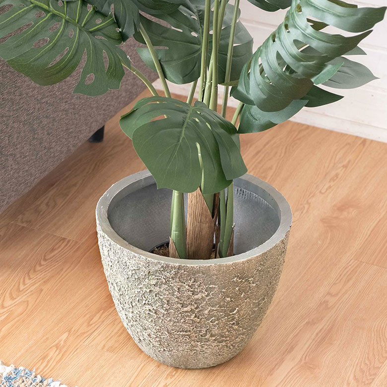 自然な風合いで主役を引き立てる。プランター Mサイズ